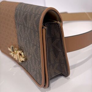 NWT MICHAEL Michael Kors Signature Split Logo Multi Wear Belt Bag